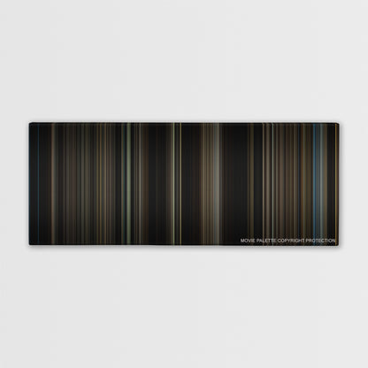 Lincoln color palette canvas print: thousands of thin vertical stripes of color