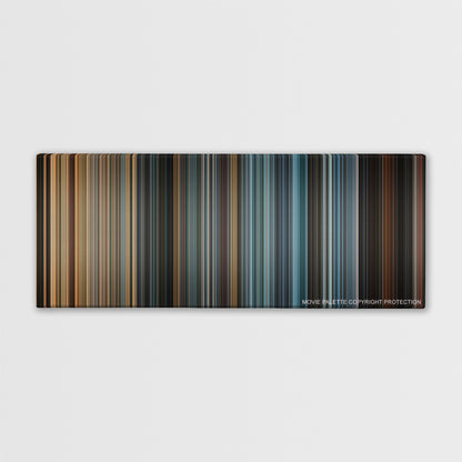 The A-Team color palette canvas print: thousands of thin vertical stripes of color