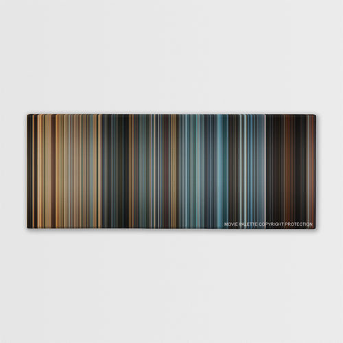 The A-Team color palette canvas print: thousands of thin vertical stripes of color