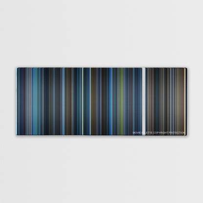 Blade color palette canvas print: thousands of thin vertical stripes of color