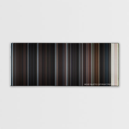 Road to Perdition color palette canvas print: thousands of thin vertical stripes of color