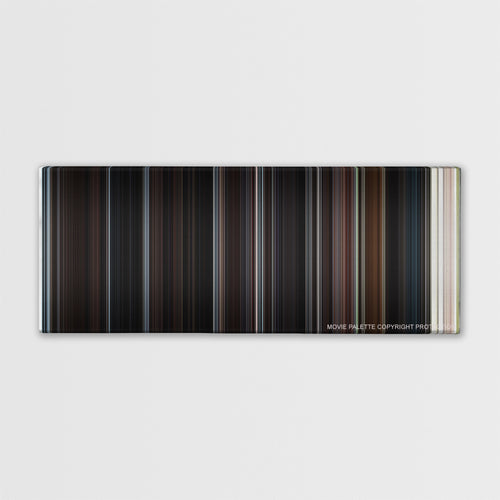 Road to Perdition color palette canvas print: thousands of thin vertical stripes of color