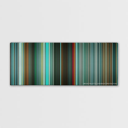 Unknown color palette canvas print: thousands of thin vertical stripes of color