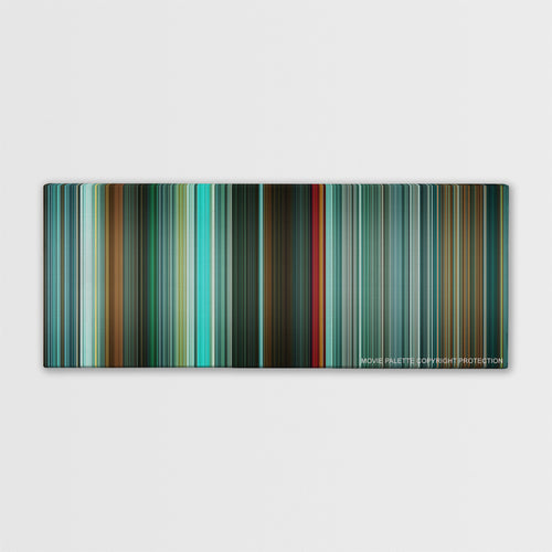 Unknown color palette canvas print: thousands of thin vertical stripes of color