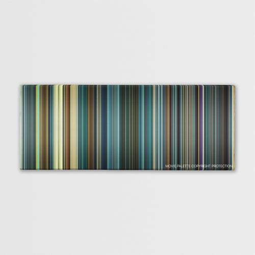 Geostorm color palette canvas print: thousands of thin vertical stripes of color