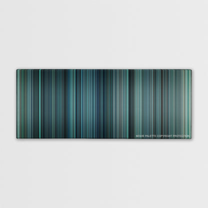 Non-Stop color palette canvas print: thousands of thin vertical stripes of color
