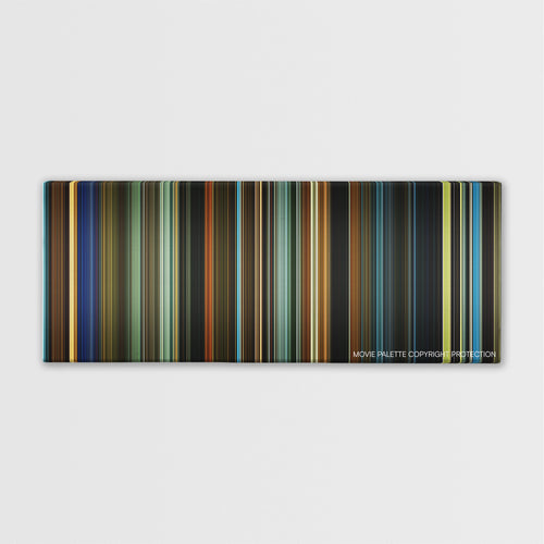 The Last Witch Hunter color palette canvas print: thousands of thin vertical stripes of color