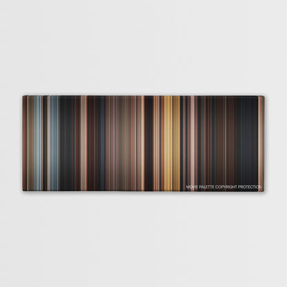 Conan the Barbarian color palette canvas print: thousands of thin vertical stripes of color