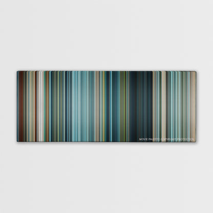 Battleship color palette canvas print: thousands of thin vertical stripes of color