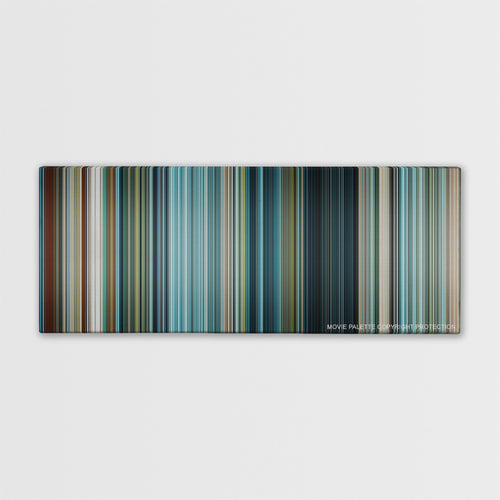 Battleship color palette canvas print: thousands of thin vertical stripes of color