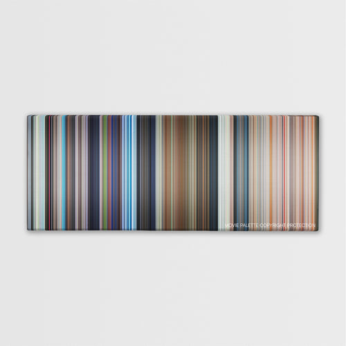 Licence to Kill color palette canvas print: thousands of thin vertical stripes of color