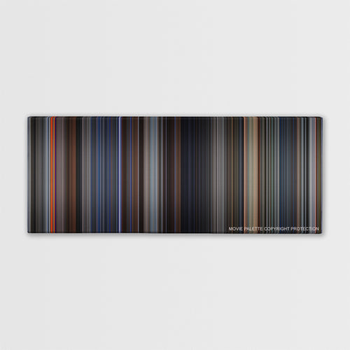 GoldenEye color palette canvas print: thousands of thin vertical stripes of color