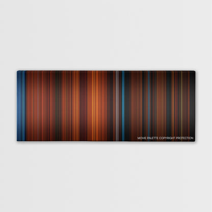 The Invitation color palette canvas print: thousands of thin vertical stripes of color