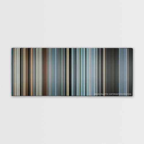 Sully color palette canvas print: thousands of thin vertical stripes of color