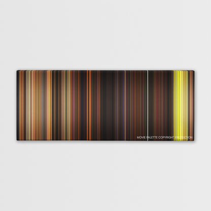 ParaNorman color palette canvas print: thousands of thin vertical stripes of color