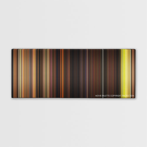 ParaNorman color palette canvas print: thousands of thin vertical stripes of color