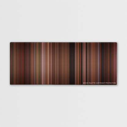 American Pie 2 color palette canvas print: thousands of thin vertical stripes of color