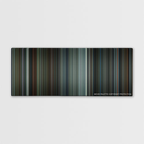 Total Recall color palette canvas print: thousands of thin vertical stripes of color