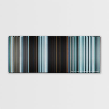 The Grey color palette canvas print: thousands of thin vertical stripes of color