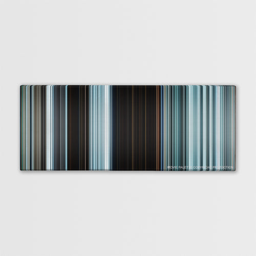 The Grey color palette canvas print: thousands of thin vertical stripes of color