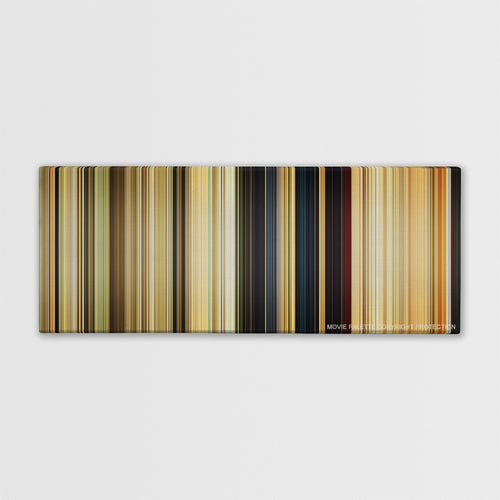 Seven Psychopaths color palette canvas print: thousands of thin vertical stripes of color