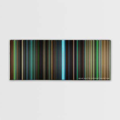 Warcraft color palette canvas print: thousands of thin vertical stripes of color