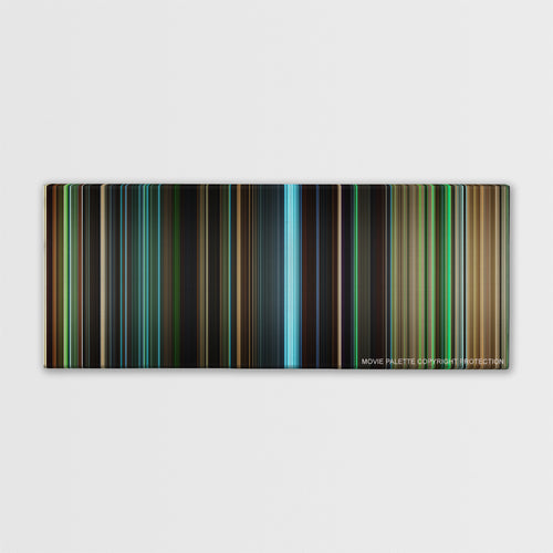 Warcraft color palette canvas print: thousands of thin vertical stripes of color