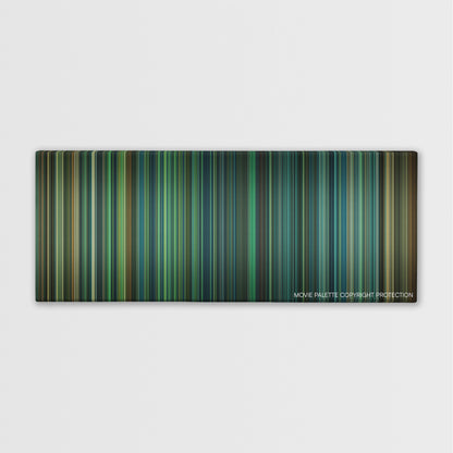 Lockout color palette canvas print: thousands of thin vertical stripes of color