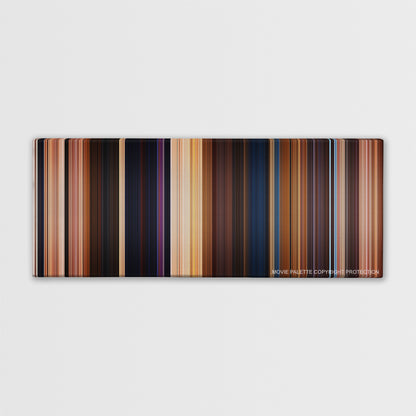 Aladdin color palette canvas print: thousands of thin vertical stripes of color