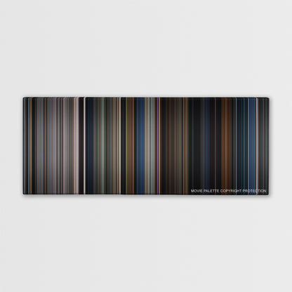 Final Destination color palette canvas print: thousands of thin vertical stripes of color