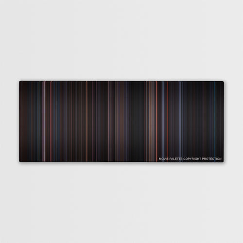 The Crow color palette canvas print: thousands of thin vertical stripes of color