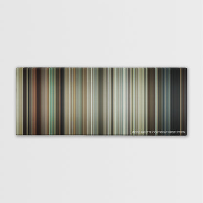 30 Minutes or Less color palette canvas print: thousands of thin vertical stripes of color
