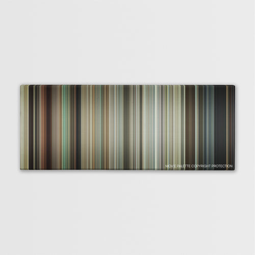 30 Minutes or Less color palette canvas print: thousands of thin vertical stripes of color