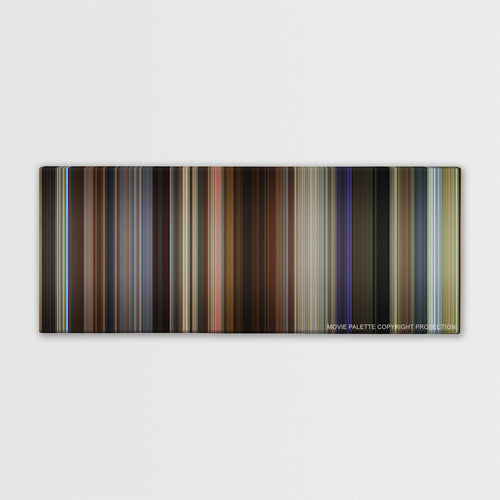 Spy color palette canvas print: thousands of thin vertical stripes of color