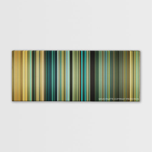 Colombiana color palette canvas print: thousands of thin vertical stripes of color