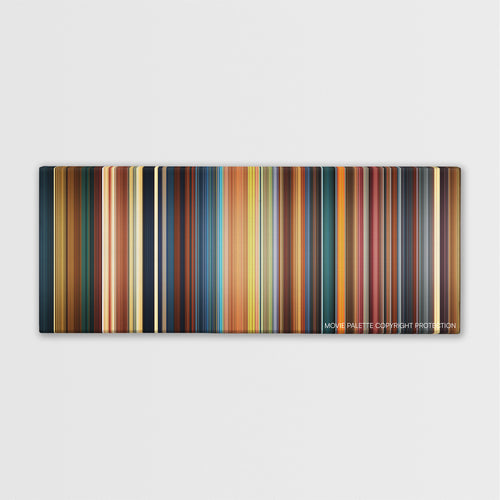 Alice Through the Looking Glass color palette canvas print: thousands of thin vertical stripes of color