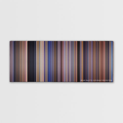 Scary Movie color palette canvas print: thousands of thin vertical stripes of color