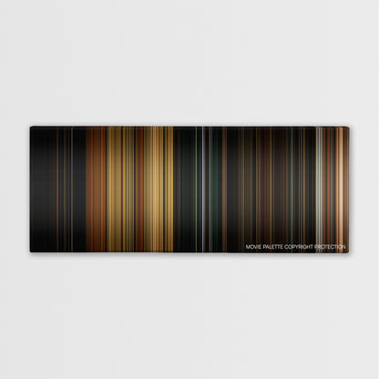 Vacancy color palette canvas print: thousands of thin vertical stripes of color