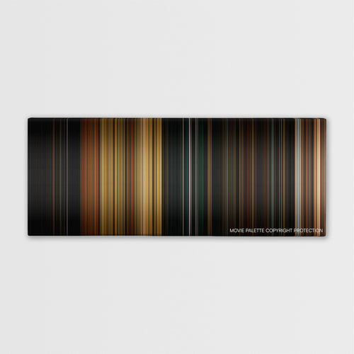 Vacancy color palette canvas print: thousands of thin vertical stripes of color