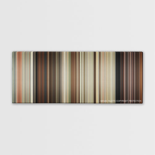 Drive Angry color palette canvas print: thousands of thin vertical stripes of color