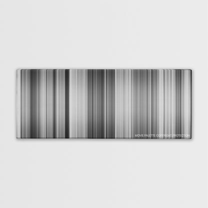 It Happened One Night color palette canvas print: thousands of thin vertical stripes of color