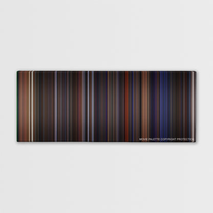 Das Boot color palette canvas print: thousands of thin vertical stripes of color