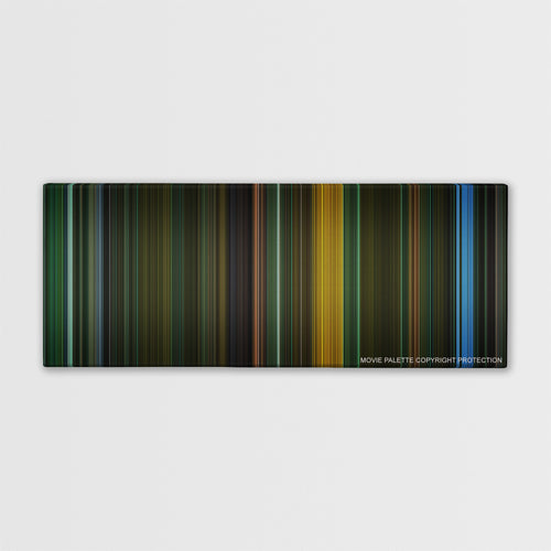 Saw II color palette canvas print: thousands of thin vertical stripes of color