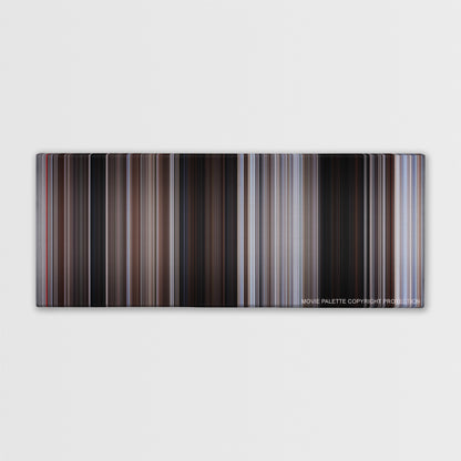 For a Few Dollars More color palette canvas print: thousands of thin vertical stripes of color