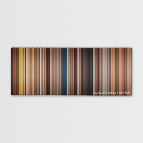 The Five-Year Engagement color palette canvas print: thousands of thin vertical stripes of color
