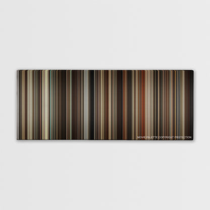 Milk color palette canvas print: thousands of thin vertical stripes of color