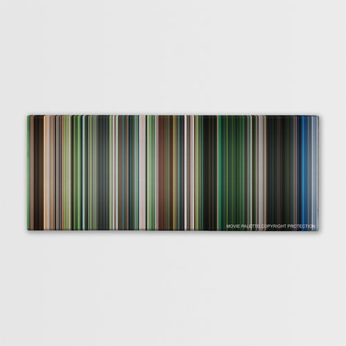 Dawn of the Dead color palette canvas print: thousands of thin vertical stripes of color