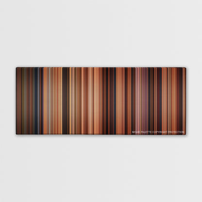 Ratatouille color palette canvas print: thousands of thin vertical stripes of color
