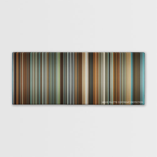 Philomena color palette canvas print: thousands of thin vertical stripes of color
