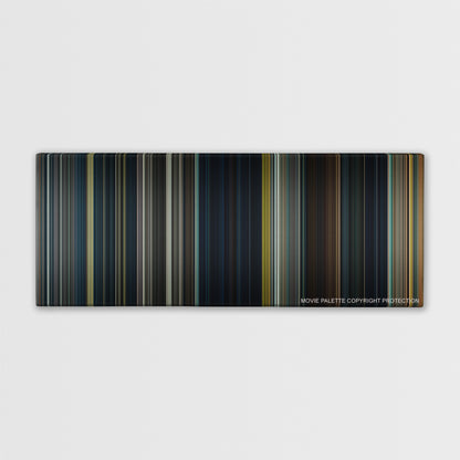 Warm Bodies color palette canvas print: thousands of thin vertical stripes of color